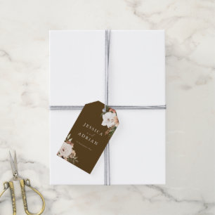 Étiquettes-cadeau Superbe Boho Floral Mariage