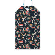 Superbe renne de Noël Floral