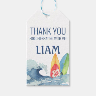 Étiquettes-cadeau Surf rétro Anniversaire Merci Fête Favoriser Tags