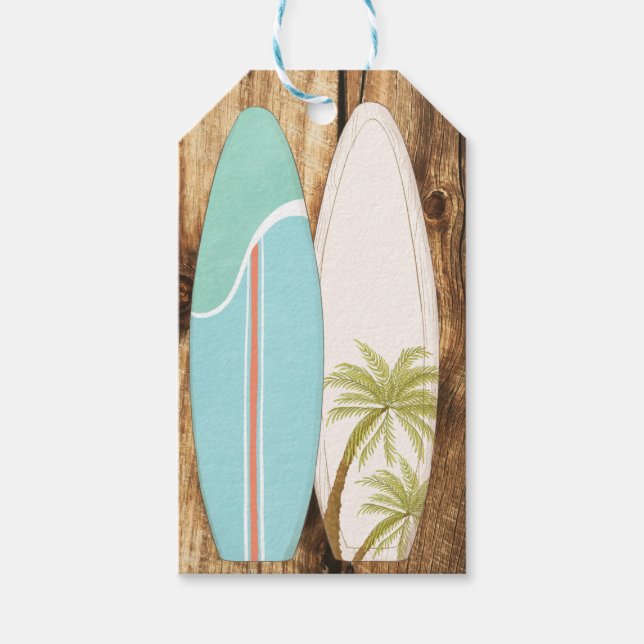 Étiquettes-cadeau Surfeur (Devant)