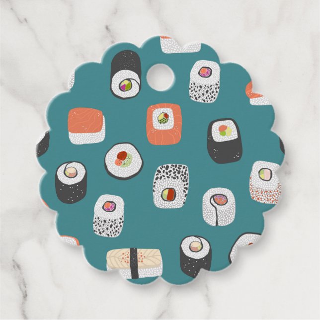 Étiquettes Cadeau Sushi amusant (Devant)