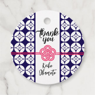 Étiquettes Cadeau Sweet 16 Sushi party 花菱七宝紋 Hanabishi Shippo