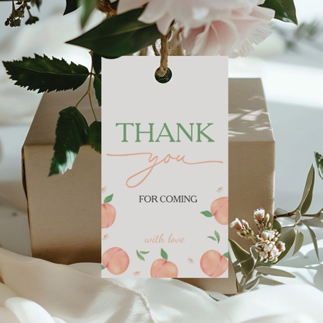 Étiquettes-cadeau Sweet As Peach Anniversaire (Créateur téléchargé)