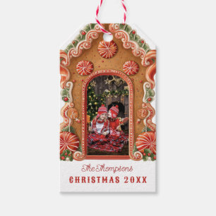 Étiquettes-cadeau Sweet Gingerbread House Photo