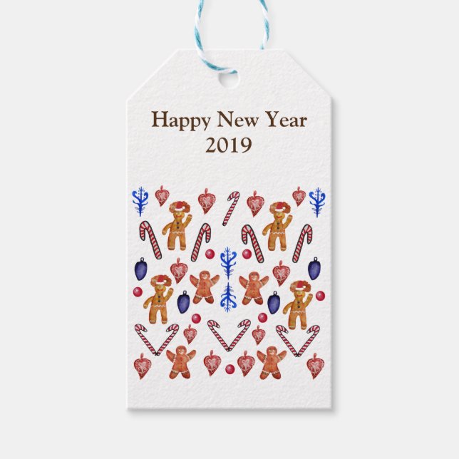 Étiquettes-cadeau Sweet Holidays Custom (Devant)