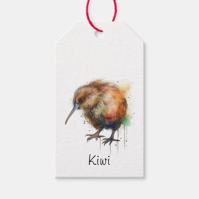 Étiquettes-cadeau Sweet Kiwi, coutume (Devant)