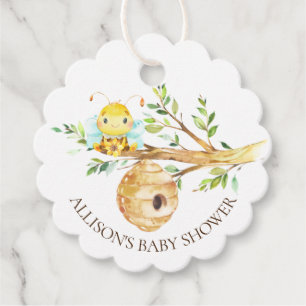 Étiquettes Cadeau Sweet Little Honey Bee Baby shower Favoriser