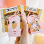 Étiquettes-cadeau Sweet One Pink Lemon Premier anniversaire<br><div class="desc">Ces étiquettes-cadeaux fruitées et amusantes sont parfaites pour la fête de votre enfant ou la fête de son premier anniversaire ! Sur le dos,  on peut lire "merci". Trouvez des articles de fête correspondants dans mon magasin!</div>