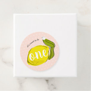 Étiquettes Cadeau Sweet to be one Citrus premier anniversaire rose