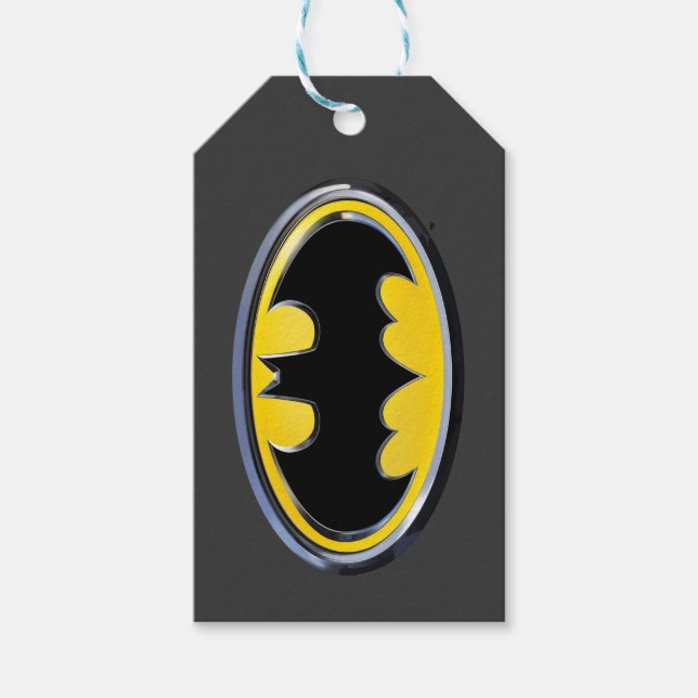 Étiquettes-cadeau Symbole Batman | Logo classique (Devant)