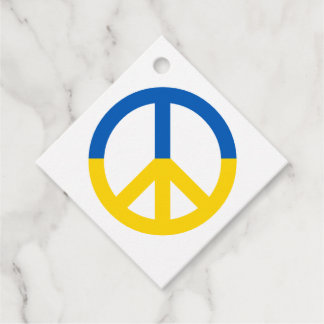 Étiquettes Cadeau Symbole de paix ukrainien Modèle personnalisé