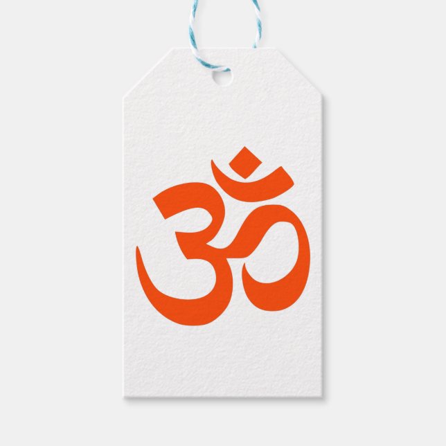 Étiquettes-cadeau Symbole Om indien (Devant)