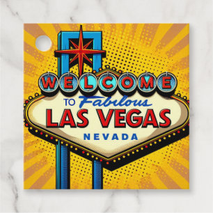 Étiquettes Cadeau SYMBOLE Pop Art DE Las Vegas