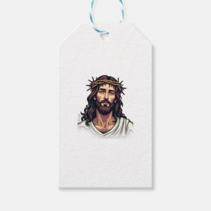 Étiquettes-cadeau T-shirt avec gravure vintage de clous de la couron