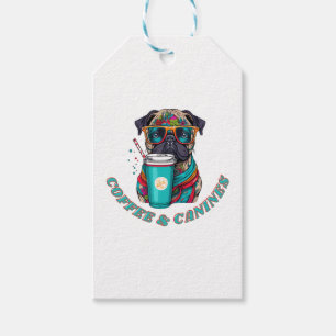 Étiquettes-cadeau T-Shirt Café & Canines - Pour Chien Aimant Café