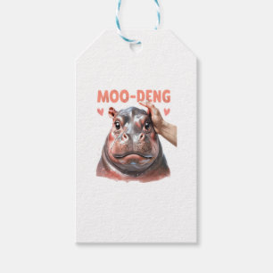 Étiquettes-cadeau T-shirt mignon Moo Deng
