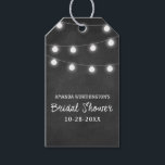 Étiquettes-cadeau Tableau de bord   Fête des mariées Lumières Favori<br><div class="desc">Chalkboard   Lights Fête des mariées Favor Cadeaux Tags - comprend un tableau à cordes arrière - plan imprimé et d'élégants écritures de craie. Voir la collection de dessins correspondant à toutes les caractéristiques sur cette page.</div>