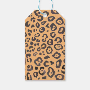 Étiquettes-cadeau Tableau Motif animal Empreinte de léopard