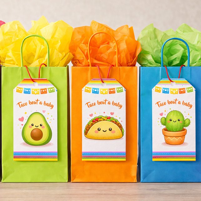 Étiquettes-cadeau Taco à propos d'une Baby Shower (Créateur téléchargé)