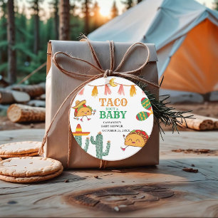 Étiquettes Cadeau Taco bout Baby Baby shower mexicain faveurs