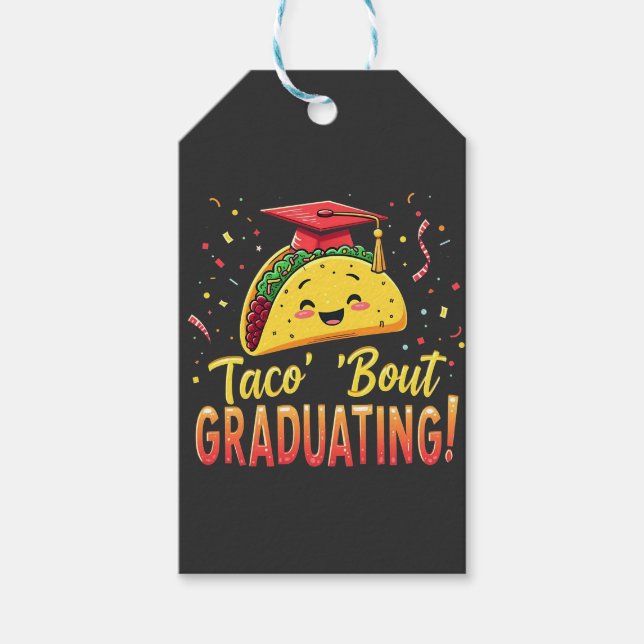 Étiquettes-cadeau Taco 'Bout Graduation Cinco De Mayo (Devant)