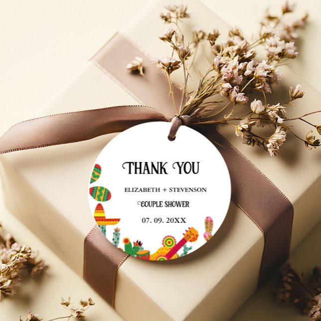 Étiquettes Cadeau Taco bout love couple douche merci (Créateur téléchargé)