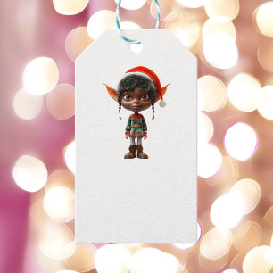 Étiquettes-cadeau Tag cadeau Ado Zen Christmas Elf White