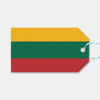 Tag cadeau avec Drapeau de Lituanie