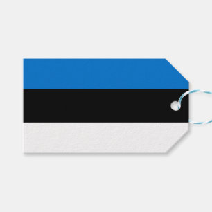 Étiquettes-cadeau Tag cadeau avec drapeau d'Estonie