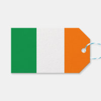 Tag cadeau avec drapeau d'Irlande