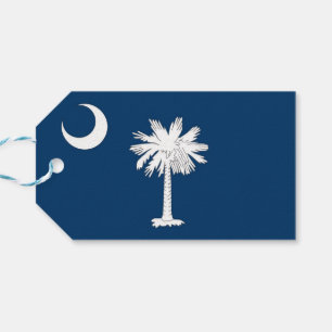 Étiquettes-cadeau Tag cadeau avec le drapeau de l'état de Caroline d