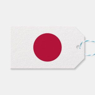 Étiquettes-cadeau Tag cadeau avec le drapeau du Japon