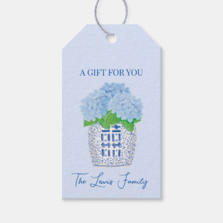 Étiquettes-cadeau Tag cadeau Chinoiserie Hydrangea