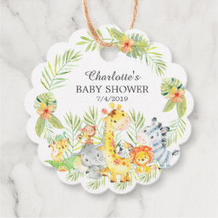 Étiquettes Cadeau Tag Cadeau de Baby shower neutre Favoriser les ani