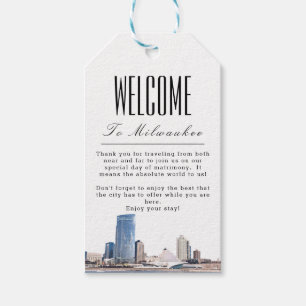 Étiquettes-cadeau Tag cadeau de bienvenue personnalisé Milwaukee