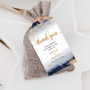 Étiquettes-cadeau Tag cadeau de cérémonie de Mariage de la Marine et
