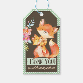 Étiquettes-cadeau Tag cadeau de Merci de Baby shower Woodland Fox