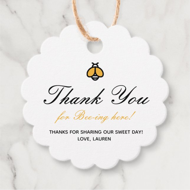 Étiquettes Cadeau Tag cadeau de miel moderne (Devant)