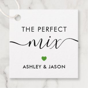 Étiquettes Cadeau Tag cadeau de Mix Parfait ou Trail Mix, Vert