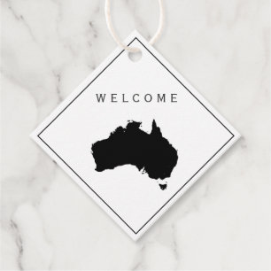 Étiquettes Cadeau Tag cadeau de sac de bienvenue en Australie, week-