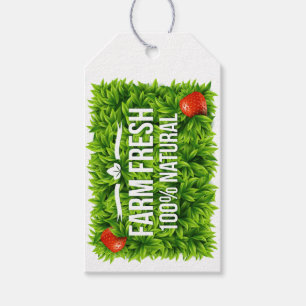 Étiquettes-cadeau Tag Cadeau ferme frais ou biologique - SRF