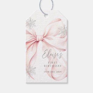 Étiquettes-cadeau Tag cadeau fille d'hiver Onederland 1er anniversai