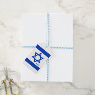 Étiquettes-cadeau Tag cadeau Israël, drapeau israélien patriotes / s