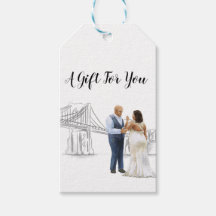 Tag cadeau Mariage de New York