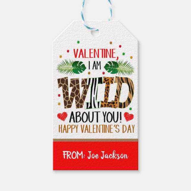Étiquettes-cadeau Tag cadeau Valentine (Devant)