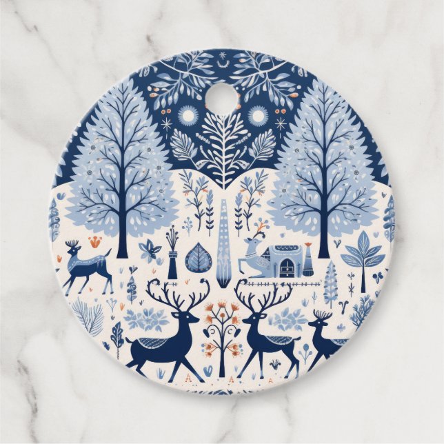 Étiquettes Cadeau Tag Cadeau Yuletide (Devant)