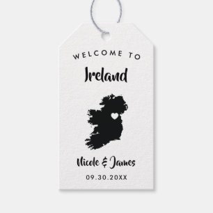 Étiquettes-cadeau Tag de bienvenue du Mariage d'Irlande, Grande-Bret