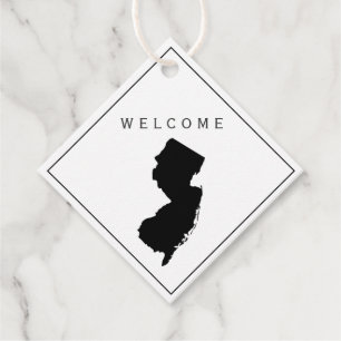 Étiquettes Cadeau Tag de bienvenue New Jersey Mariage Weg  Weight