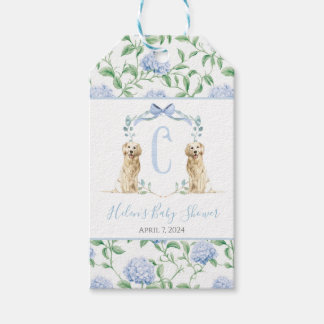 Étiquettes-cadeau Tag de cadeau de Baby shower de chien de chien ble