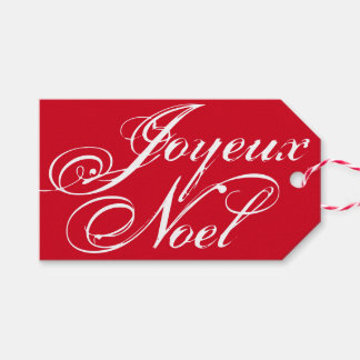 Étiquettes-cadeau Tag de cadeau de Noël Élégante Joyeux Noel